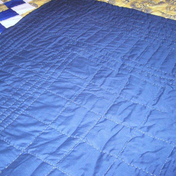 SALE  Vintage pattern Quilt Hand Quilted  Sun Moon Design 78 X 88” Full/Queen - Picture 5 of 14